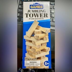 Wooden Block Stacking Game